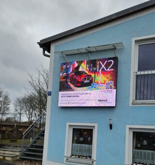 LED-Außenwand – Projekt in Kemnath, Deutschland