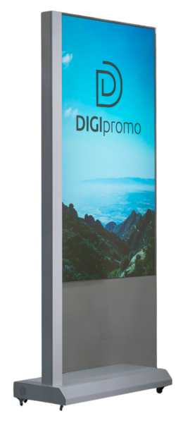 Indoor 55″ OLED Transparentes Touchpanel